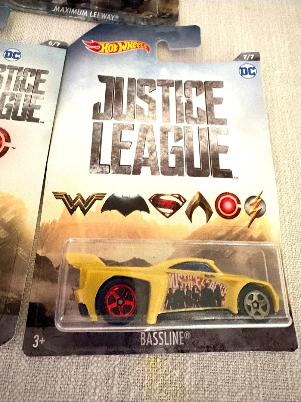 Justice League DC Hot Wheels Complete Set of 7 Die-Cast Cars 2017 NIP